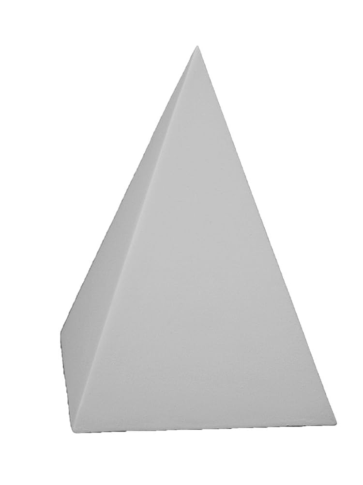 Amazon.co.jp: 石膏像 G－810 幾何形体 四角錐 H．19cm